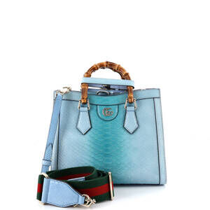 Gucci Small Diana NM Bamboo Handle Tote Python